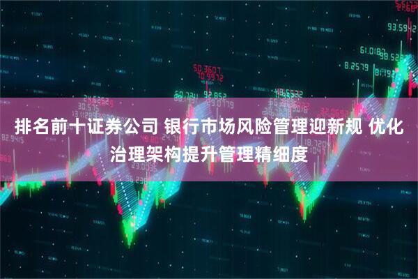 排名前十证券公司 银行市场风险管理迎新规 优化治理架构提升管理精细度