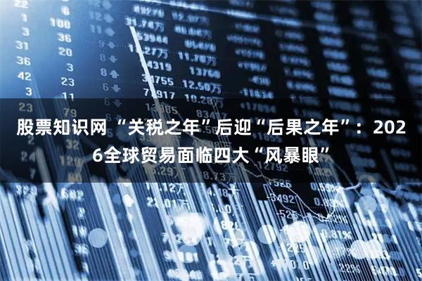 股票知识网 “关税之年”后迎“后果之年”：2026全球贸易面临四大“风暴眼”